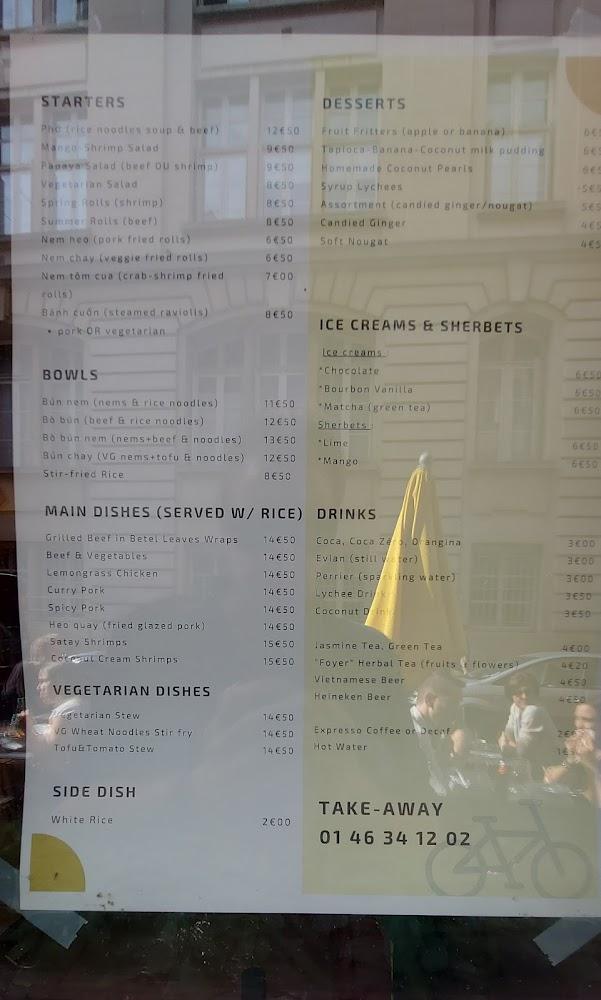 Foyer Mon Vietnam - Menu Image 1