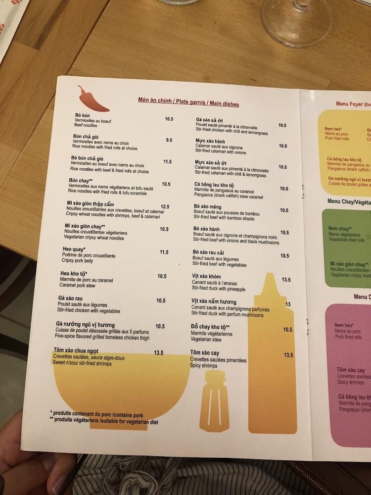 Foyer Mon Vietnam - Menu Image 2